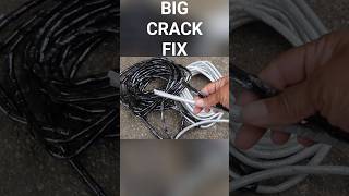 Fill BIG Driveway CRACKS Instantly  #concrete  #asphalt #seejanedrill @seejanedrill