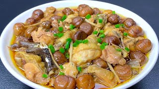 分享广东名菜板栗蒸鸡的做法，板栗软糯入味，鸡肉鲜香滑嫩，营养好吃#美食製作 #美食 #cooking