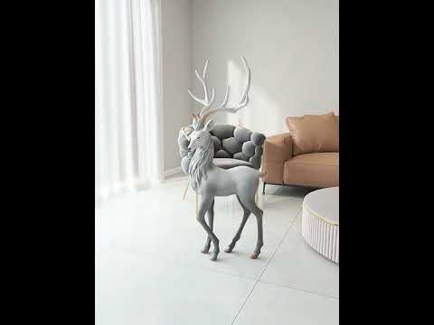 Extremely Exquisite Large Elk Ornaments Photosensitive Resin Reindeer Decoration 