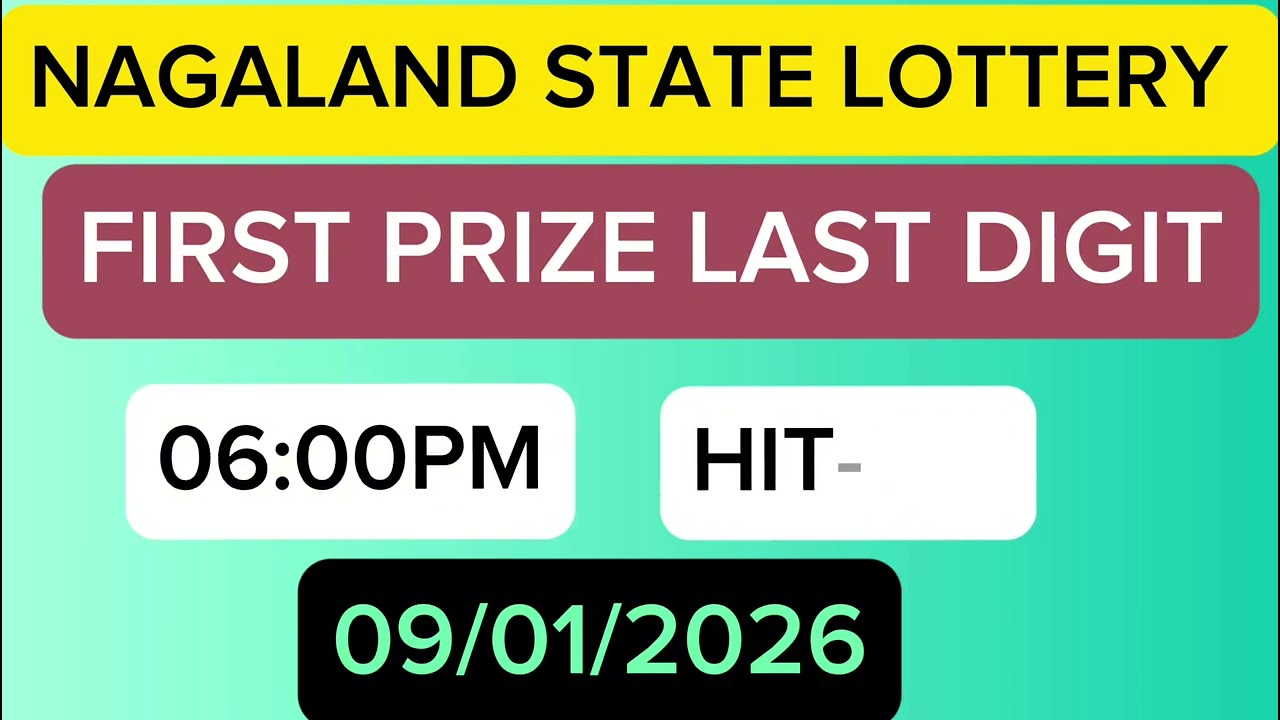 09/01/2026 first Prize Last digit target 🎯 number Nagaland state lottery 