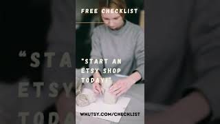 How to Start An Etsy Shop #shorts Download Our Free Checklist PDF, Get Started Today!