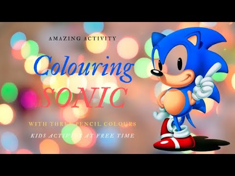 Colouring Sonic - YouTube