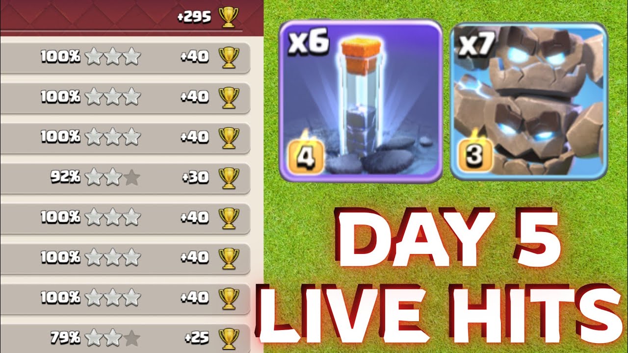 Insane Meteor Golem Spam Army at Top 20 Global Legends League💥