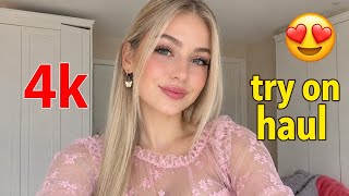 4K Micro Mini String Bikini & Tiny Bikini Try On Haul See Everything Sheer Transparent Lingerie