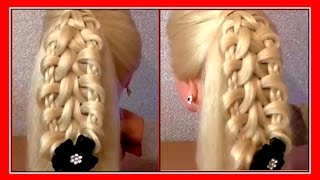 CRISS CROSS KNOT DETAILED PONY TAIL HAIRSTYLE / HairGlamour Styles /  Hairstyles / Hair Tutorial