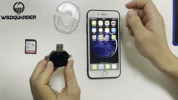 WildGuarder Trail Camera Memory Card Reader For iPhone Android