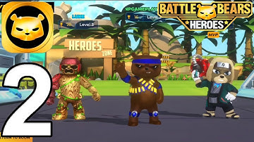 Battle Bears Heroes Gameplay Walkthrough Part 2 - Brick Battle (iOS, Android)