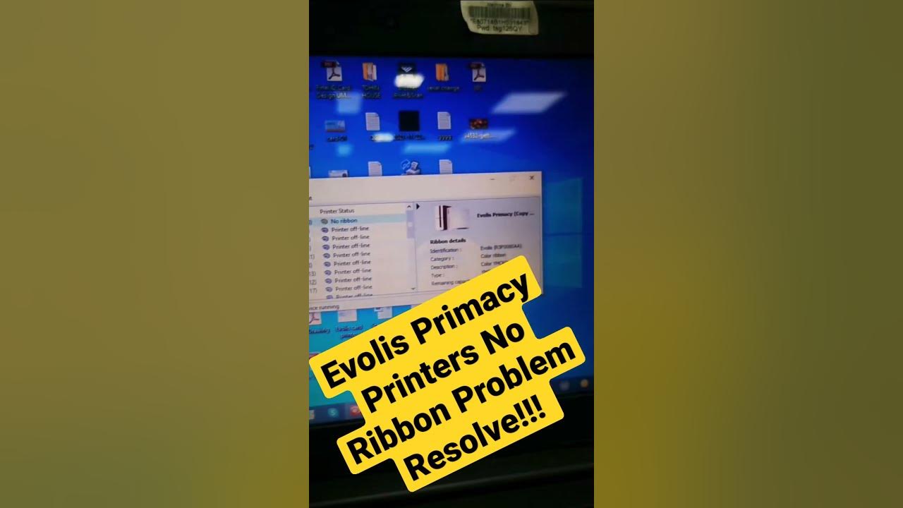How to resolve evolis primacy printers no Ribbon problem Evolis Primacy IDCard No_Ribbon