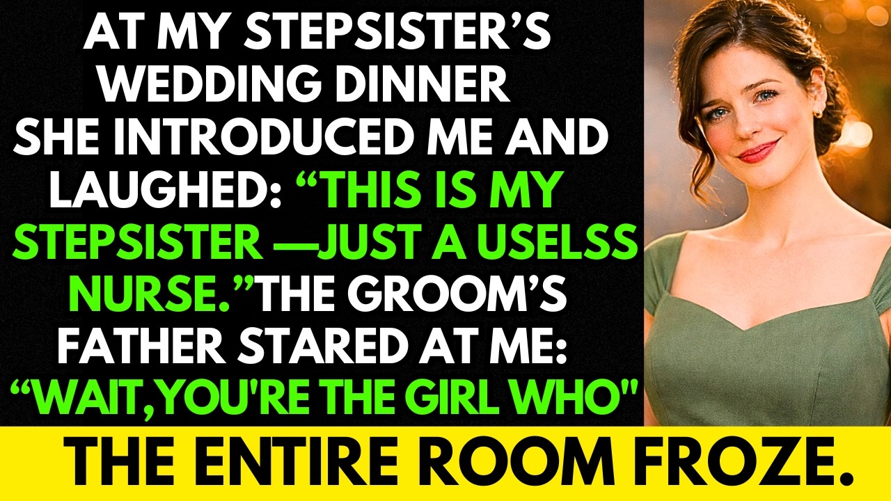 My Stepsister Called Me “Just a Nurse” at Her Wedding — Then the Groom’s Father Recognized Me