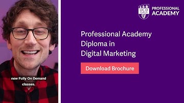 UCD Professional Academy Diploma in Digital Marketing - New On-Demand Classes