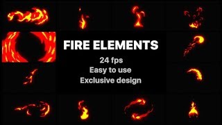 Fire Elements | After Effects Template | Videohive #AfterEffectsTemplate #Videohive