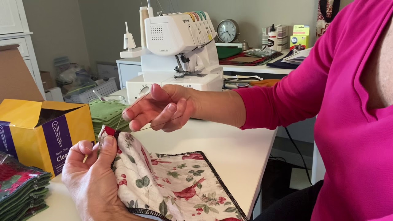 How to tie off your needle and thread by touch when blind or visually
