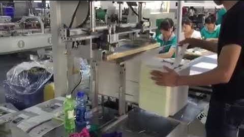 Window patching with screen gluing machine