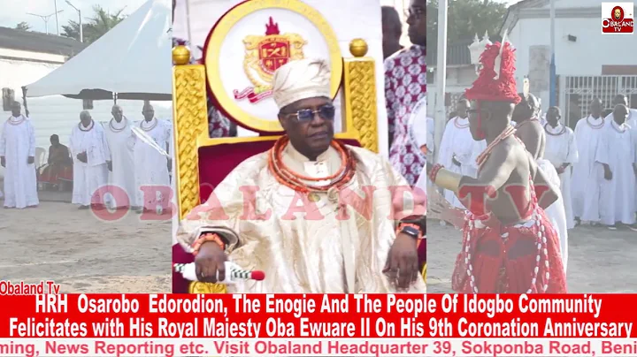HRH Osarobo Edorodion the Enogie of Idogbo Community felicitates with His Royal Majesty Oba EwuareII