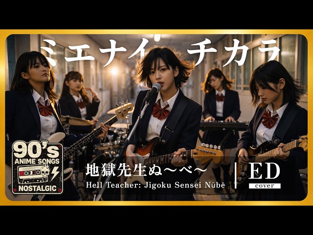Hell Teacher Nube 1st ED｜Mienai Chikara (B'z)｜90s Anime Song AI