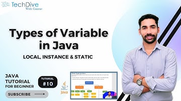 Types of variable in Java (Hindi) | local, instance & static variable with example | Tutorial 10