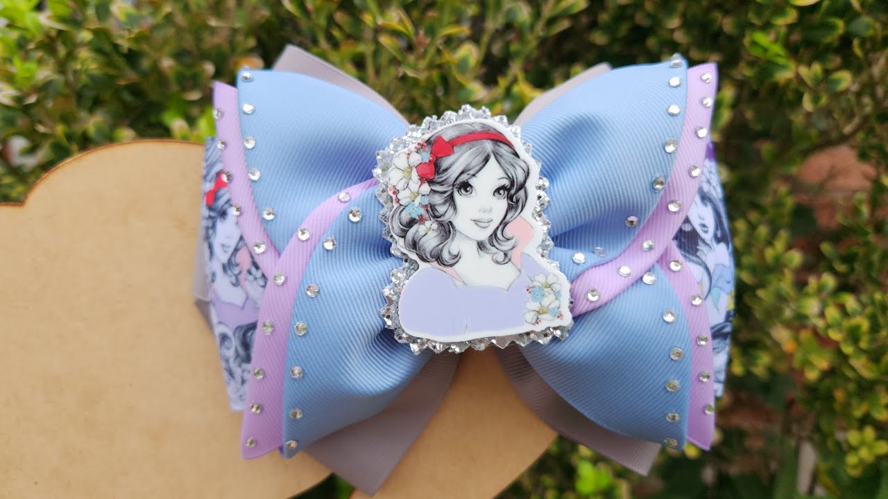 Como hacer moños con liston de 7.5cm/Lazos para el cabello/Moños para principiantes/Moños de 3