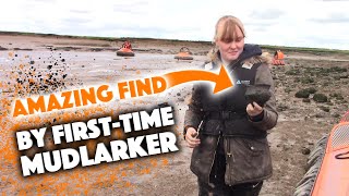 First time Mudlarker makes AMAZING Roman find! Hands on history on Hovercraft!