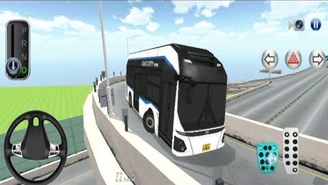New Hyundai EV Bus Driver highway Rest Area - 3d driving class 2024 - best andorid gameplay