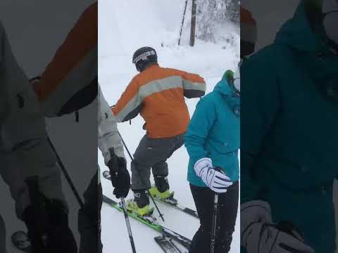 Skier Loses Control and Crashes Into Ploughed Snow | Jukin Licensing
