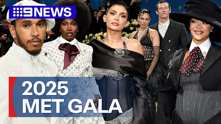 All the stunning red carpet arrivals at the 2025 Met Gala | 9 News Australia