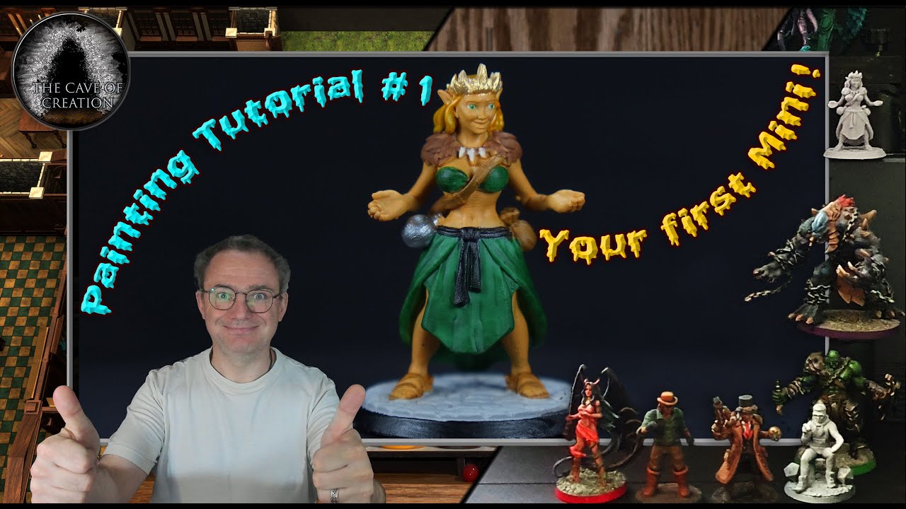 Painting Tutorial #1 - Painting your first ever mini! (The very basics ...