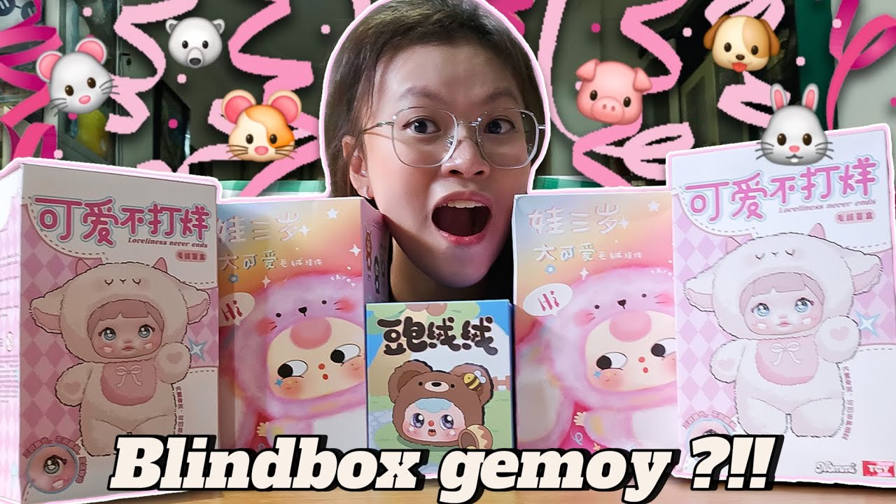 Akhirnya aku HOKI juga !! Unboxing blindbox gemoy ?!! 🐹🐼🐷