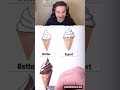 How To Draw A Ice Cream Cone Noob Vs Pro