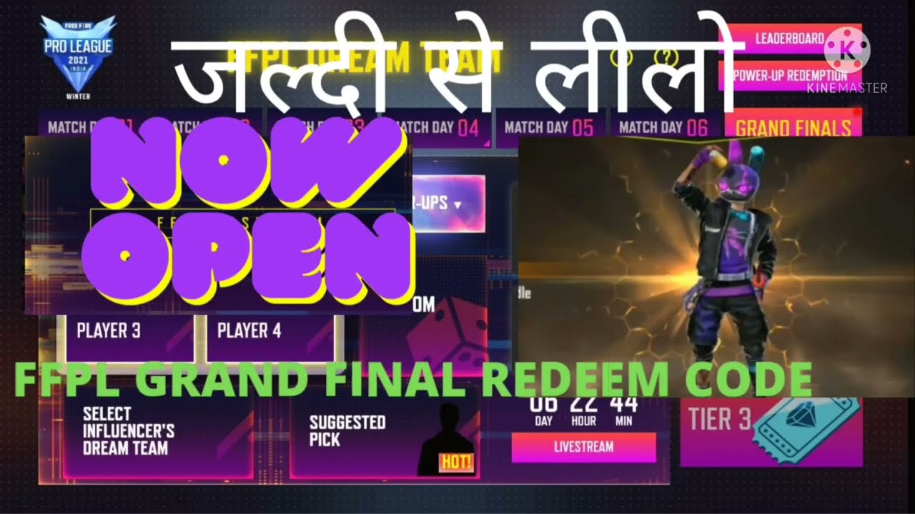 FFPL GRAND FINAL REDEEM CODE