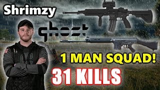 Shrimzy - 31 KILLS - 1 MAN SQUAD! - M416+SLR - PUBG