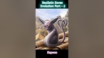 Realistic Eevee evolution part 2 #shorts #pokemon