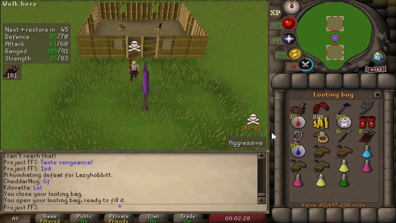 OSRS Pking 60 Attack Piety #2