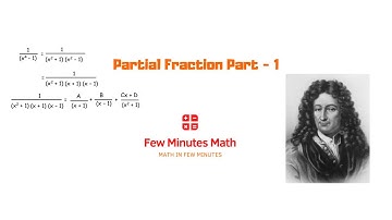 Partial Fraction Part - 1 | আংশিক ভগ্নাংশ | Few Minutes Math