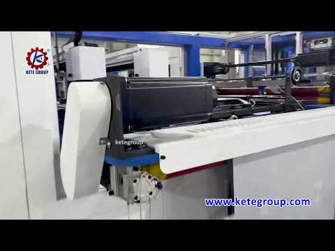 Non Woven Box Bottom Bag Making Machine Can Make Soft Loop Handle And Box Bottom Bag Fully Automatic
