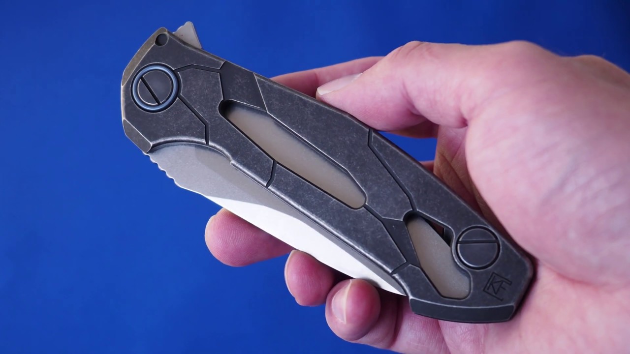 CKF T14W (new T90) knife - Alexey Konygin, M390, Copper, Ti