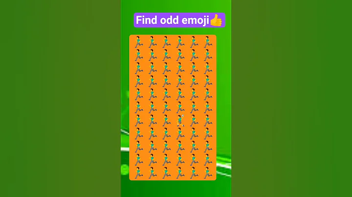 Find odd emoji #howgoodareyoureyes #numberchallenge #emoji #opticalillusion