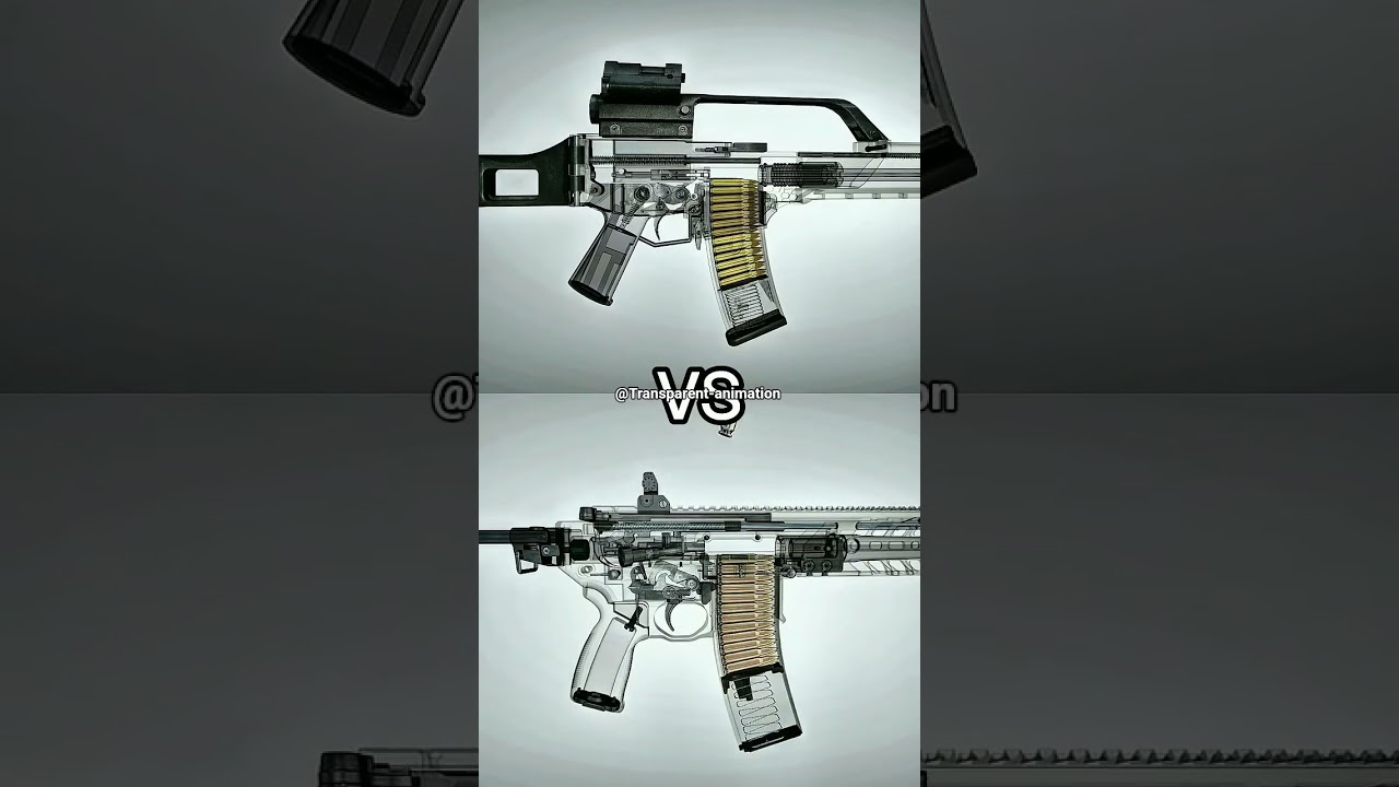 HK G36 vs SIG MCX Animation | Modern Rifle Comparison (Shorts)