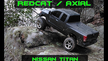 Axial Scx-10 AND Redcat Everest 10 COMBINED!! Nissan Titan FIrst Test Drive!