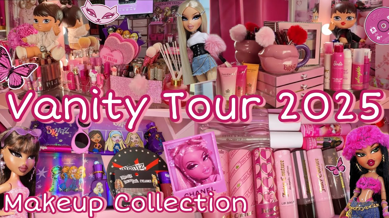 MASSIVE MAKEUP COLLECTION + VANITY TOUR 2025 🩷