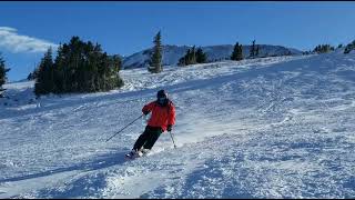 Skiing On A Lonely Day At Loveland Ski Area