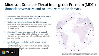 6: MDTI Convergence into Sentinel & Defender XDR, Overview & Phase 1