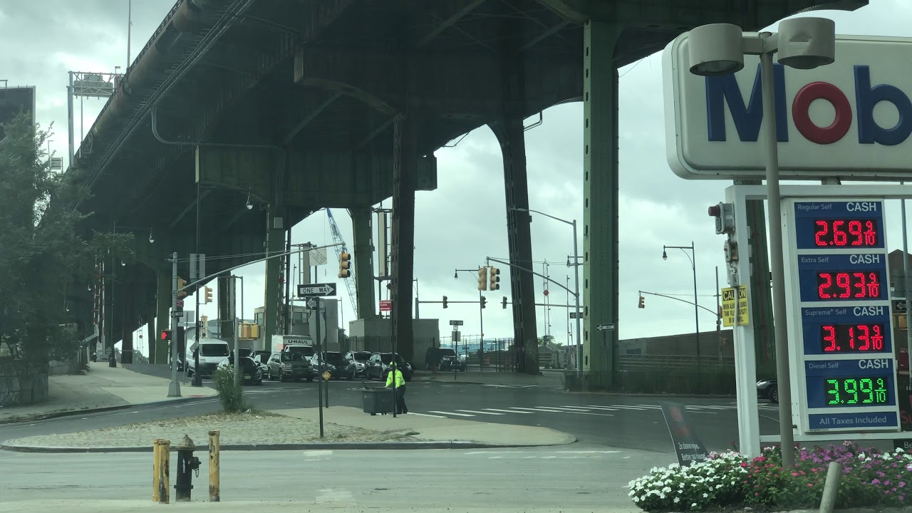 View from Mobil Gas station under BQE, Brooklyn, New York (91419