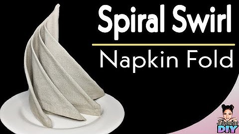 Spiral Swirl Napkin Fold Tutorial #13