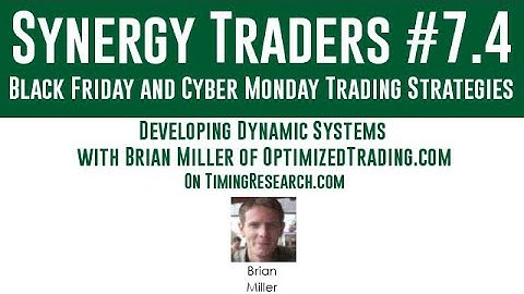 Synergy Traders #7.4: Developing Dynamic Systems with Brian Miller