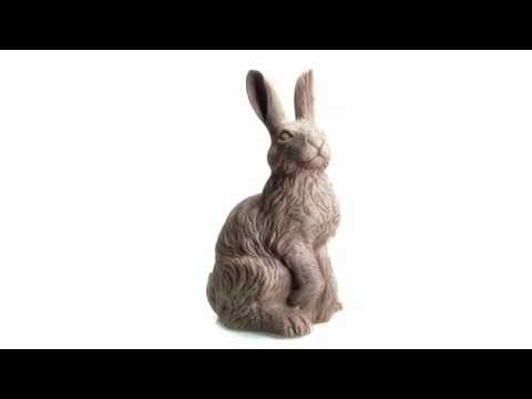 Керамическая фигура Заяц коричневый под камень