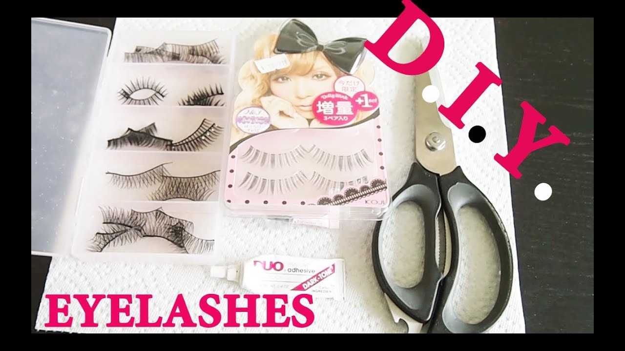 DIY How to Combine/ Make Your Own Eyelashes YouTube