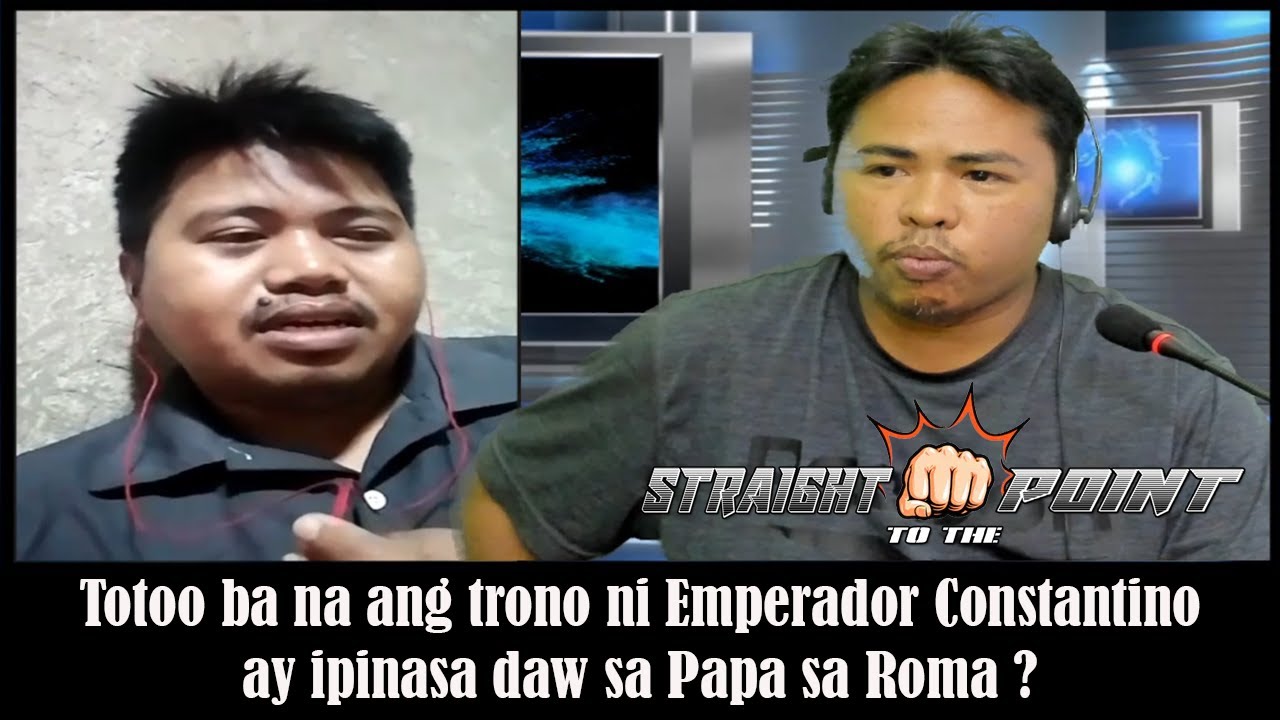 Ipinasa daw sa Papa sa Roma ang trono ni Emperador Constantino sa Roma ...