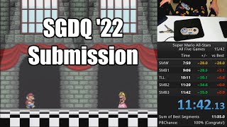 SGDQ &#39;22 Submission -- Super Mario All-Stars + Super Mario World &quot;All Five Games w/ACE&quot;