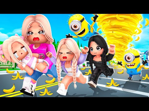 WE MUST SURVIVE THE MINION TORNADO in BROOKHAVEN on ROBLOX! 😱