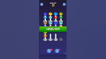 Nut Sort Level 1475 - Color Puzzle Game by Kiwi Fun #games #puzzle #NutSort #NutSortSolution